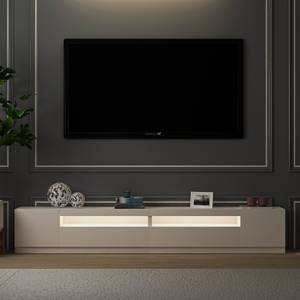 TV Lowboard Weiß mit LED - 9178 Weiß - Holzwerkstoff - 240 x 40 x 37 cm