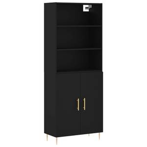 Highboard DE9857 Schwarz - Holzwerkstoff - 34 x 180 x 70 cm