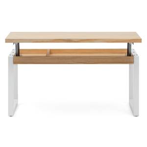 Table Basse relevable 50x100 x52 BL-NA Blanc - Bois massif - Bois/Imitation - 100 x 52 x 50 cm