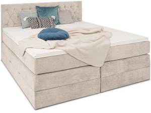 Verona Boxspringbett mit Bettkasten Beige - Breite: 160 cm