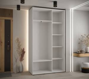 Armoire à portes coulissantes sapporo 1 Noir - Blanc - 130 x 45 cm - 2 porte