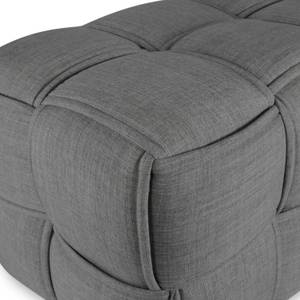 Sitzhocker 2-Sitzer Polsterhocker 1927 Grau - Textil - 86 x 40 x 43 cm