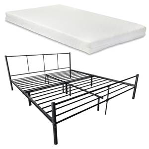 Cadre de Lit Laos Matelas en Métal Largeur : 182 cm