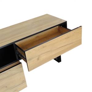 Sideboard Astraios Ⅲ Braun - Holzwerkstoff - Metall - Massivholz - Holzart/Dekor - 34 x 50 x 200 cm