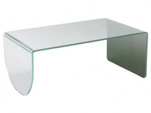 Table basse KINAMI Vert - Verre - 55 x 40 x 100 cm