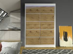 Kleiderschrank Lino IV mit LED Eiche