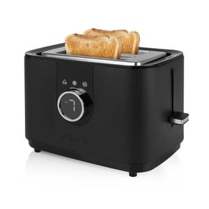 Toaster Schwarz - Metall - 30 x 20 x 18 cm