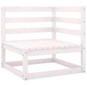 Salon de jardin Blanc - Bois massif - Bois/Imitation - 70 x 30 x 70 cm