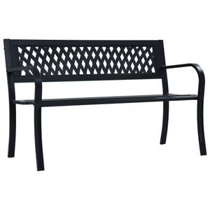 Banc de jardin 3005095-1 Noir - Métal - 125 x 77 x 53 cm