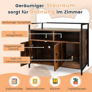 Katzenschrank PV10054 Braun - Holzwerkstoff - 45 x 75 x 89 cm