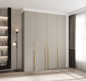 Drehtürenschrank Como 3 Beige - Gold - 200 x 50 cm