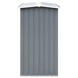 Brennholzlager Grau - Metall - 330 x 153 x 330 cm