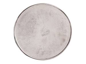 Beistelltisch Kairo 41x48cm rund silber Silber - Metall - 41 x 48 x 41 cm