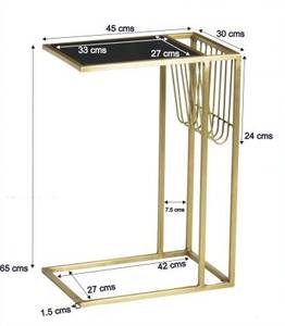 Beistelltisch Marble 45 x 65 x 30 cm