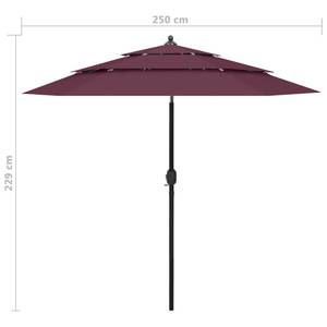 Parasol Rouge - Textile - 250 x 229 x 250 cm