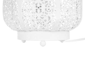 Lampe de table SOMES Blanc - Métal - 13 x 27 x 13 cm