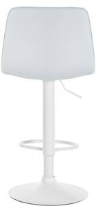 Tabouret de bar Lex Lot de 2 Blanc - Cuir synthétique - 45 x 89 x 46 cm