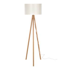 Lampadaire Rochester bambou / crème Blanc crème