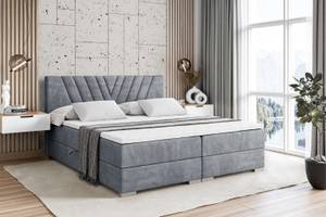 Boxspringbett ERNINA Hellgrau - Breite: 120 cm - H4