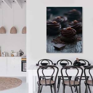 Wandbild Dessert Schokoladen Kuchen 80 x 120 cm