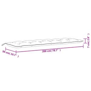 Gartenbank-Auflage 3004873-3 Grün - Weiß - Tiefe: 200 cm