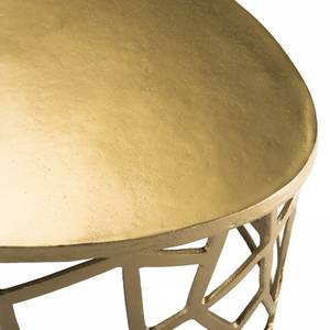 Table basse ovale Doré - Métal - 60 x 40 x 150 cm