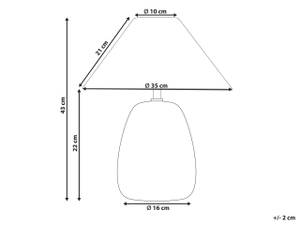 Tischlampen LUCHETTI Beige - Schwarz - Creme - Weiß