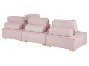 Modulsofa TIBRO 4-tlg Eiche Hell - Pink