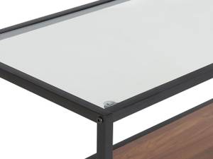 Table d'entrée TAOS Noir - Marron - Verre - 122 x 76 x 40 cm