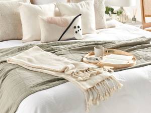 Kuscheldecke NAZILLI Beige