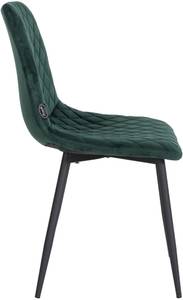 chaise salle à manger Telde Lot de 4 Vert foncé