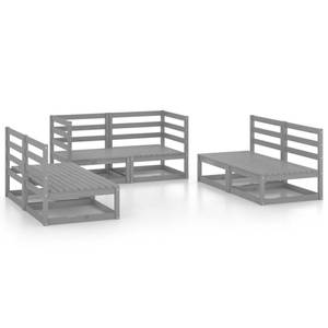 Garten-Lounge-Set (6-teilig) 3009897-1 Grau