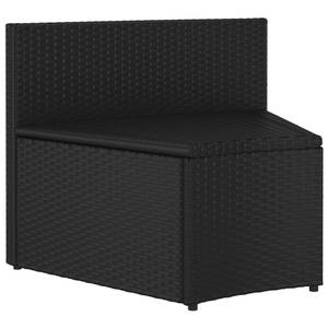 Garten-Lounge-Set Schwarz - Polyrattan - 68 x 30 x 68 cm