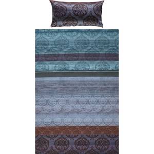 Bettwäsche 202786 2-teilig Blau - Braun - Violett - Textil - 135 x 1 x 200 cm