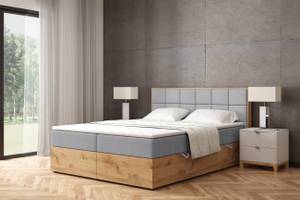 Boxspringbett LOLLY2 Hellgrau - Breite: 189 cm - H3