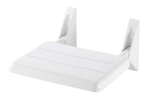 Duschklappsitz zur Wandmontage bis 120kg Weiß - Kunststoff - 19 x 32 x 36 cm