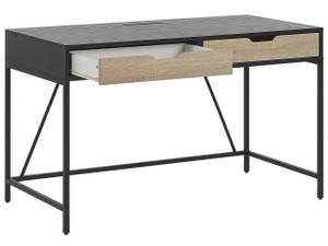 Schreibtisch JENA Schwarz - Braun - Holzwerkstoff - 120 x 75 x 60 cm