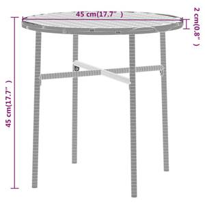 Ensemble de salle à manger de jardin Gris