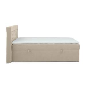 Boxspringbett Allure Pocket und Visco Hellbraun - Breite: 180 cm