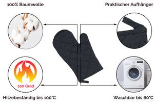 Ofenhandschuhe 00000153 Schwarz