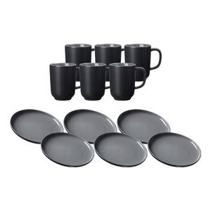 Kaffeeservice Jasper 12er Set Schwarz