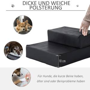 Tiertreppe D06-009BK Esche Schwarz Dekor