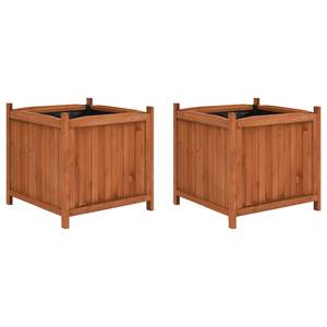 Hochbeet (2er Set) 47250 Braun - Massivholz - Holzart/Dekor - 50 x 50 x 50 cm