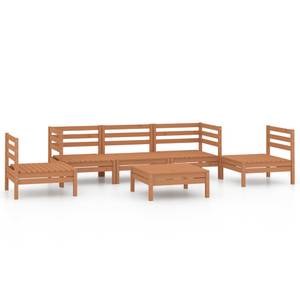 Garten-Lounge-Set Braun - Massivholz - Holzart/Dekor - 64 x 29 x 64 cm