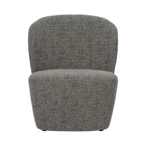 Fauteuil en tissu bouclette gris Gris