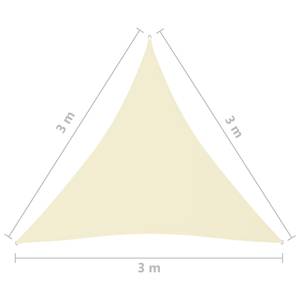 Sonnensegel 3016492-1 Cremeweiß - 300 x 300 x 300 cm