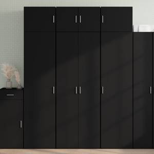 Highboard DE7566 Schwarz - Holzwerkstoff - 43 x 185 x 70 cm