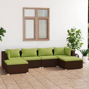 Garten-Lounge-Set (6-teilig) 3013633-1 Braun - Grün