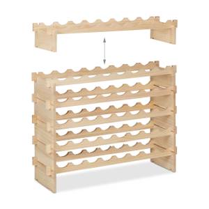 Casier à vin pour 48 bouteilles Marron - Bois manufacturé - 82 x 73 x 25 cm