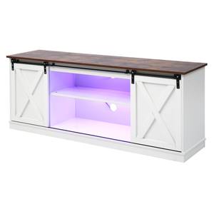 TV-Schrank GLOWLucy Ⅱ Weiß - Holzwerkstoff - Metall - 40 x 61 x 150 cm